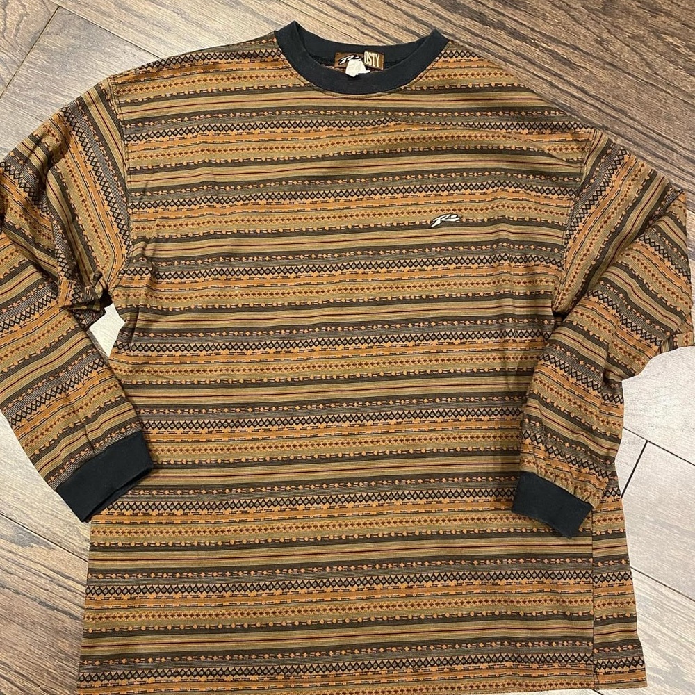Vintage Rusty Striped Long Sleeve Shirt